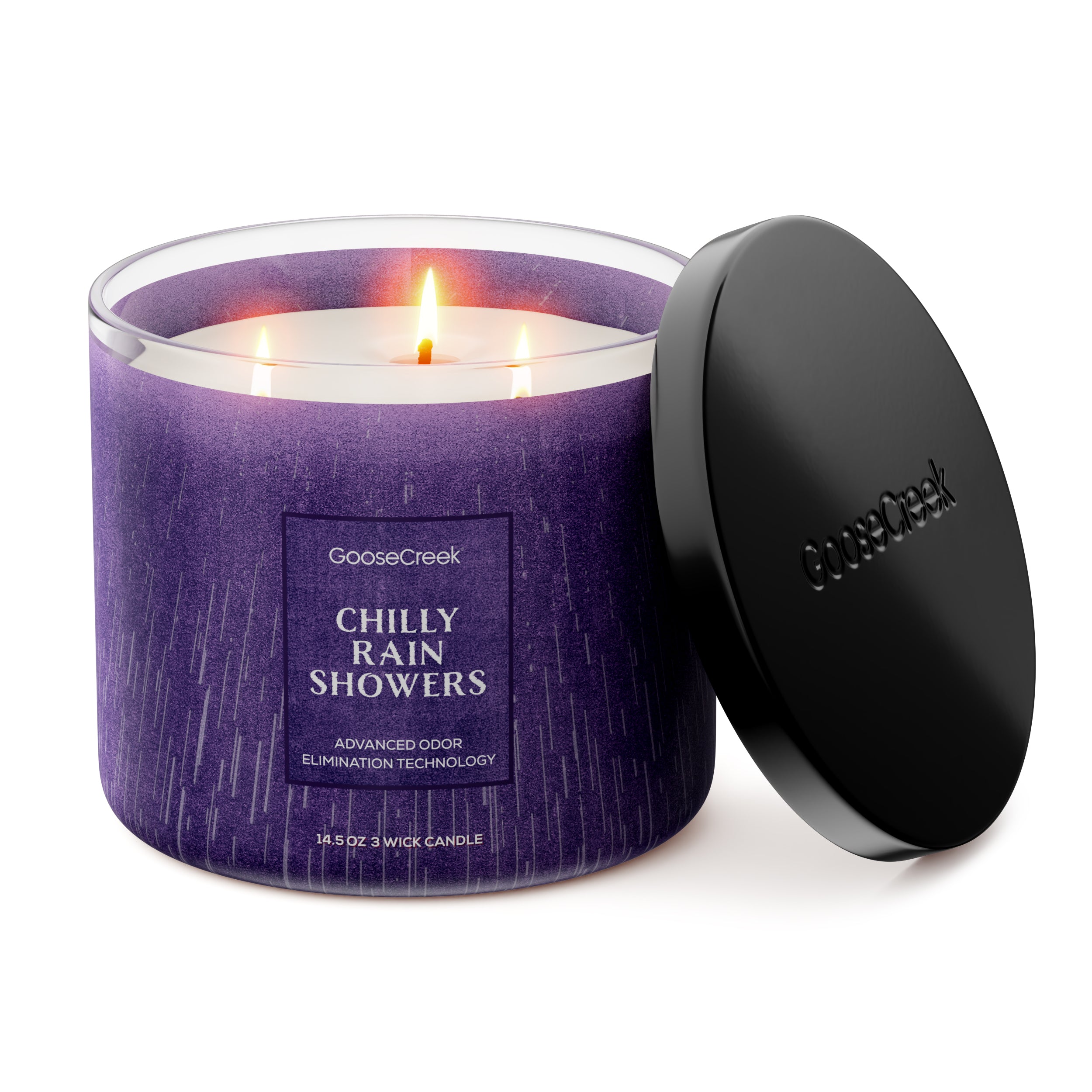 Chilly Rain Showers Odor Eliminating 3-Wick Candle - Image 3